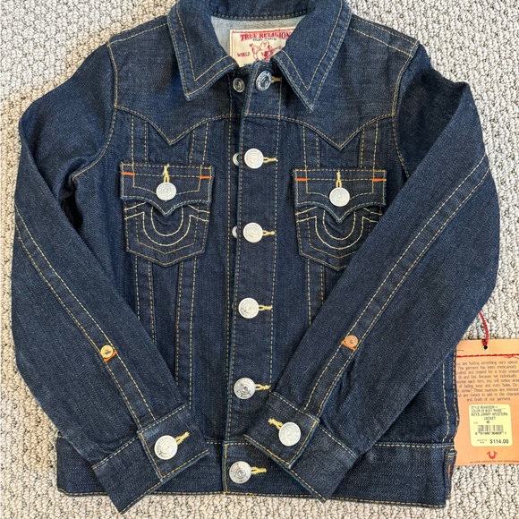 True Religion Kids Denim Jacket - Blue - Picture 1 of 2